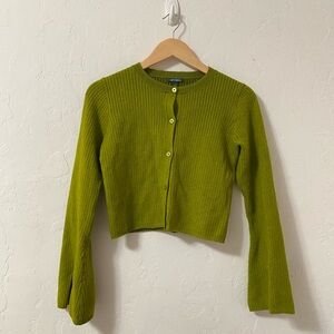 WILD FABLE olive green bell sleeve cardigan